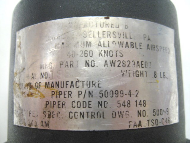 U.S. Gauge AW2829AE02 Airspeed Indicator – 40-260 knots – Piper Cheyenne II