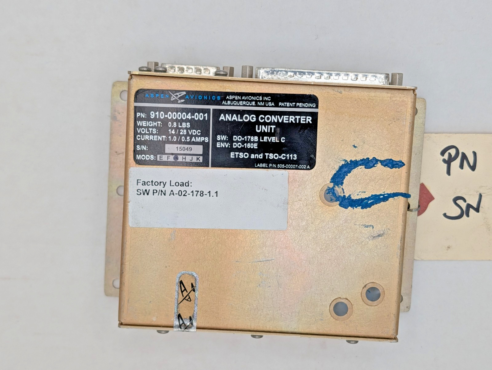 910-00004-001 ANALOG CONVERTER UNIT Aspen Avionics