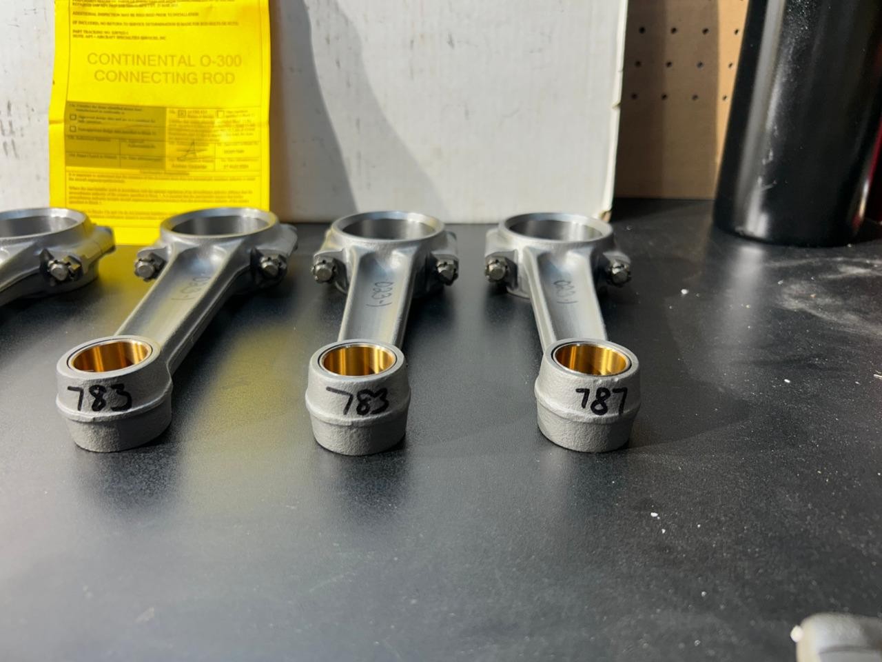 Set of (6) Certified Continental TCM O-300 Connecting Rod W/8130