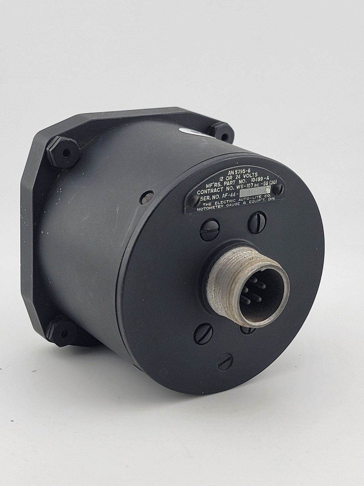 Vintage Unissued Type AN 5795-6 Dual Temperature Guage By Electric Auto Lite Co.