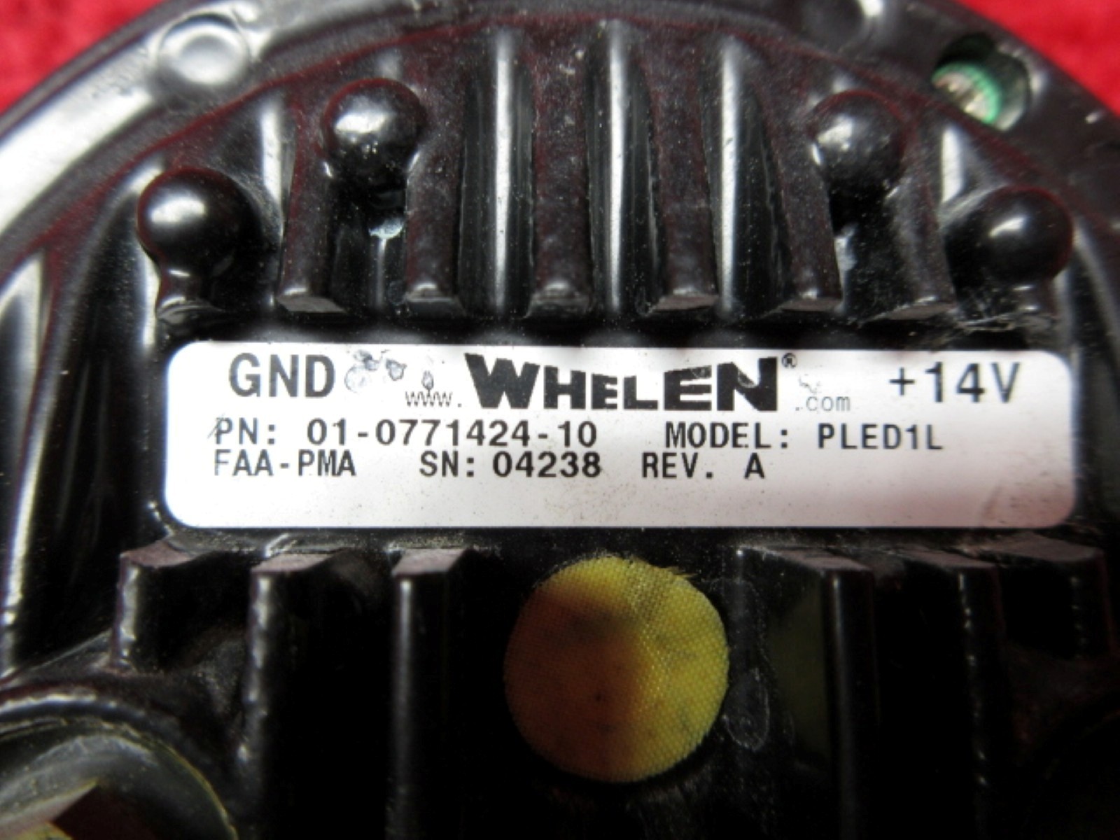 Whelen PLED1L LED Landing Light 14V PN 01-0771424-10