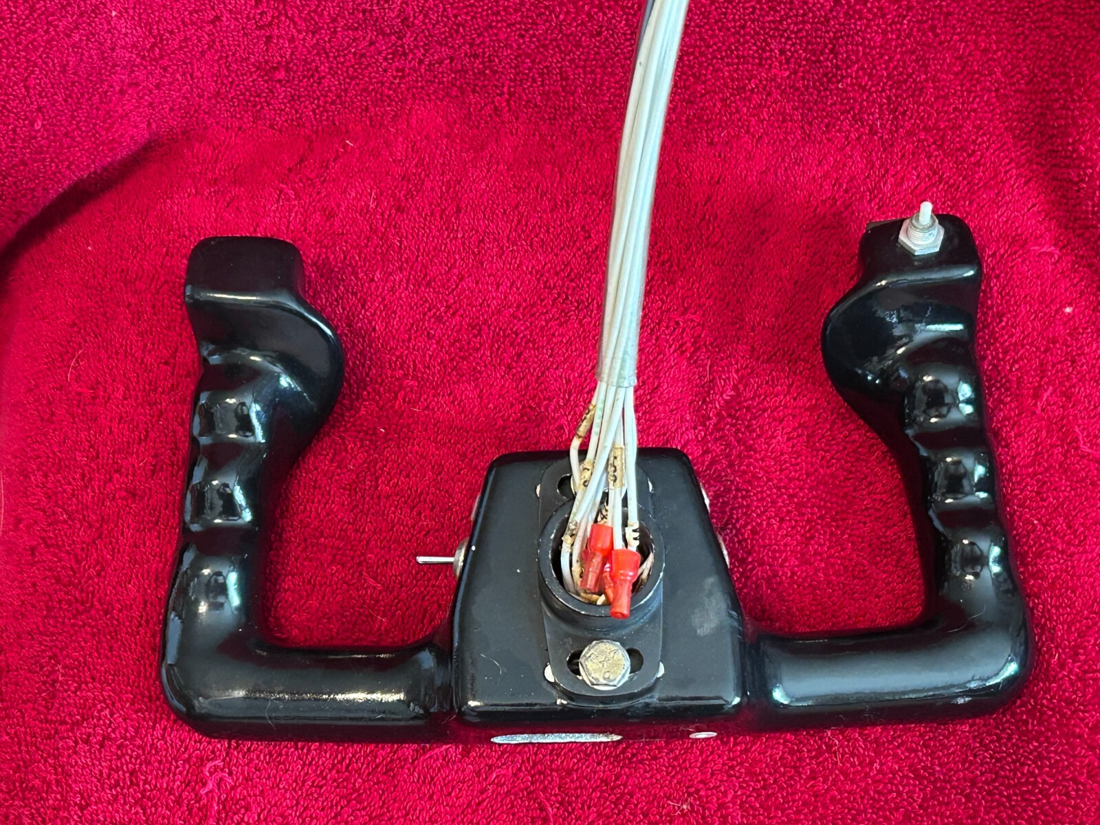 BELLANCA RAMSHORN YOKE CONTROL WHEEL WITH TRIM MIKE MAP LIGHT SWITCHES