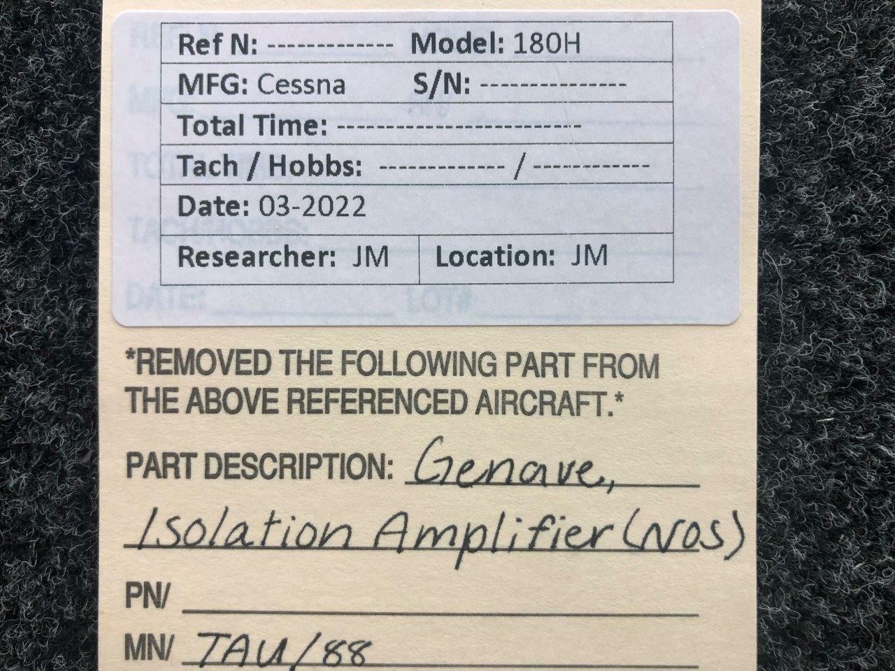 TAU-88 Genave Isolation Amplifier (New Old Stock)