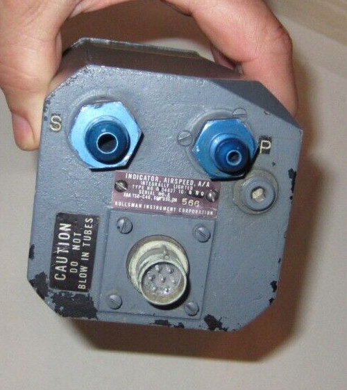 AIRCRAFT GAUGE AIRSPEED INDICATOR KOLSSMAN UNKNOWN AIRCRAFT
