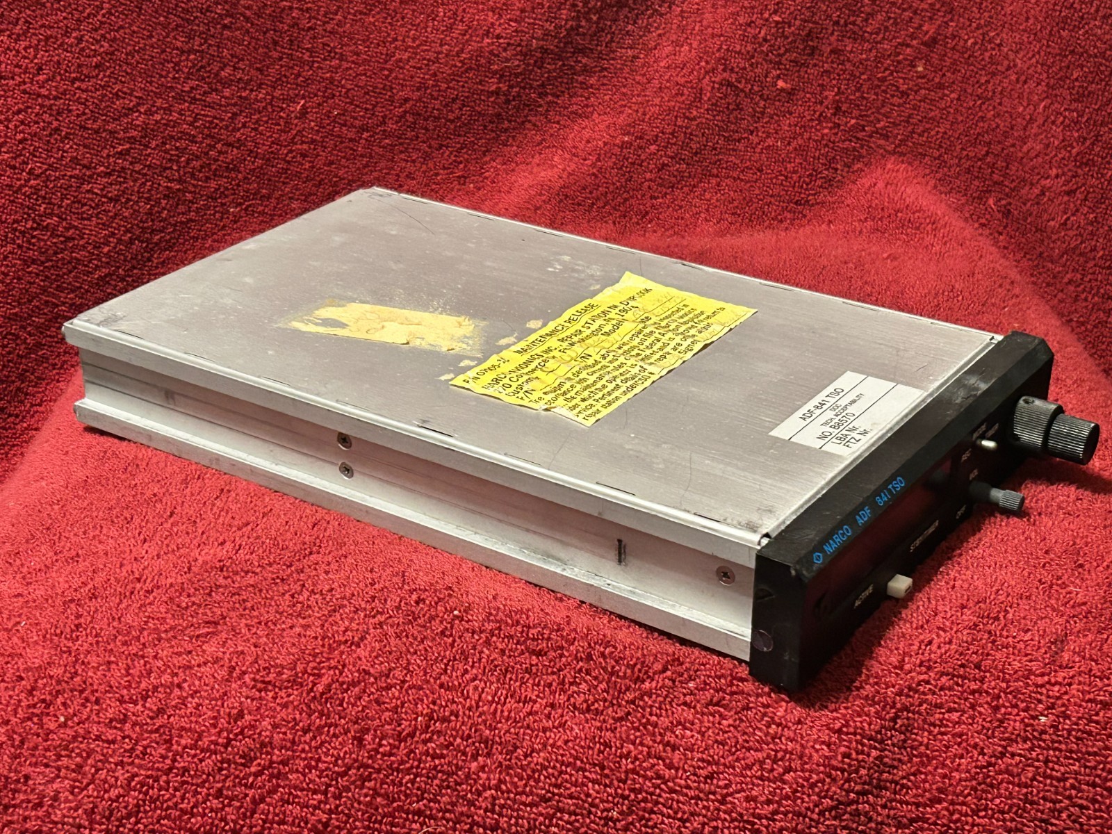 NARCO AVIONICS ADF 841 TSO RECEIVER WITH MOUNTING RAILS