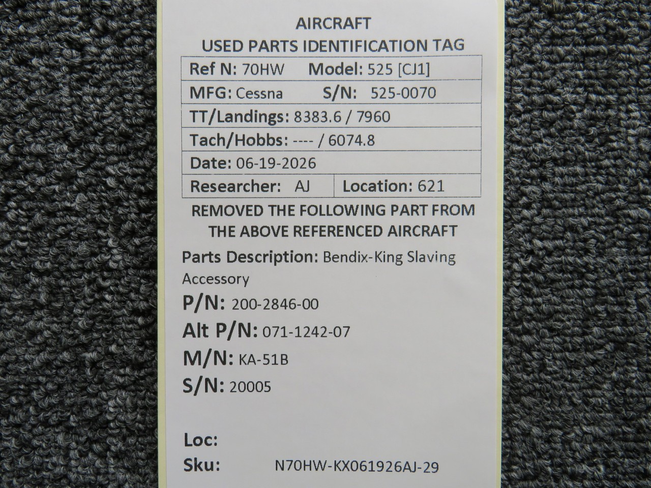 200-2846-00 (Alt: 071-1242-07) Bendix-King KA-51B Slaving Accessory