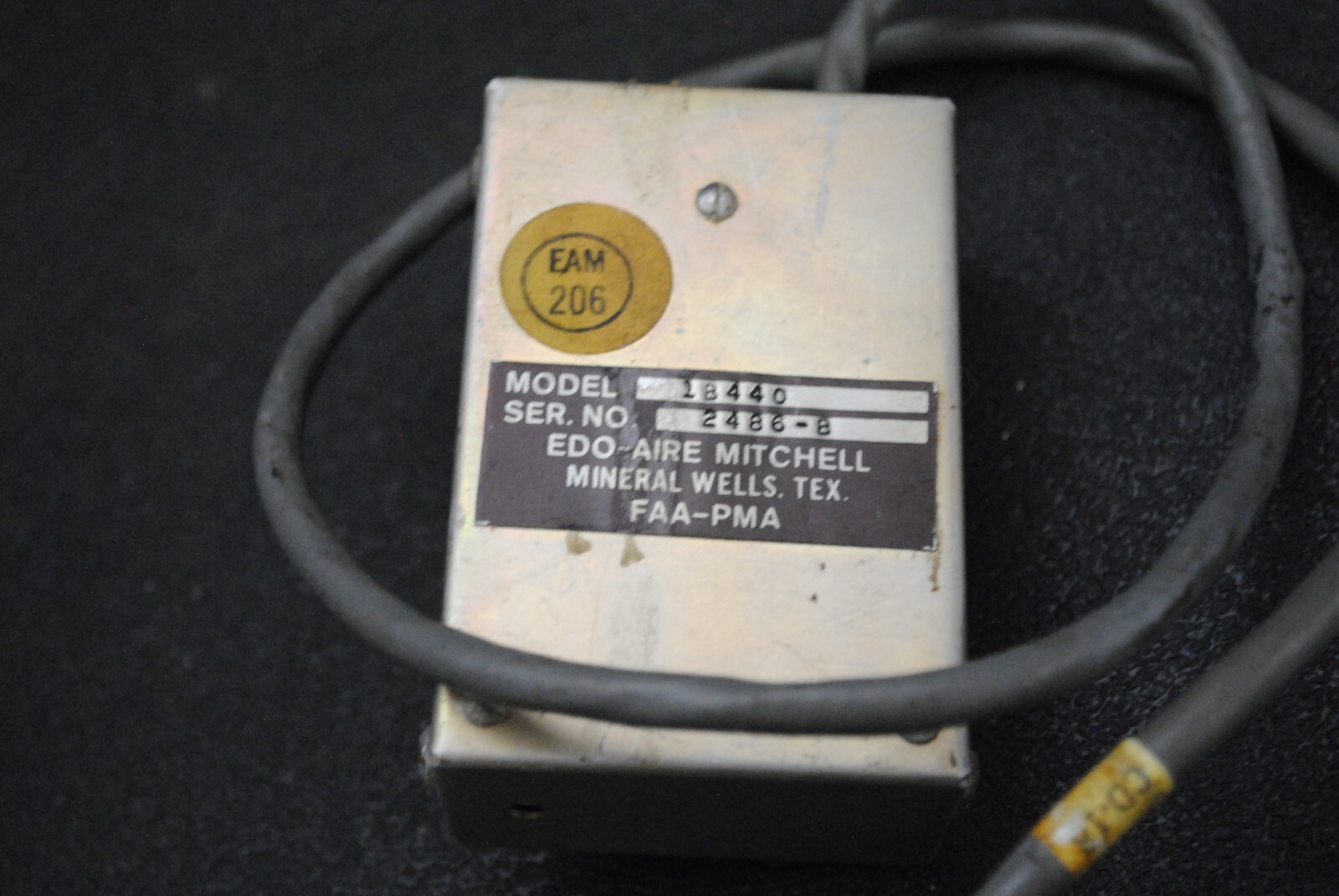 Edo-Aire Mitchell Model 1B440 AutoPilot Roll Filter Relay Box 12V