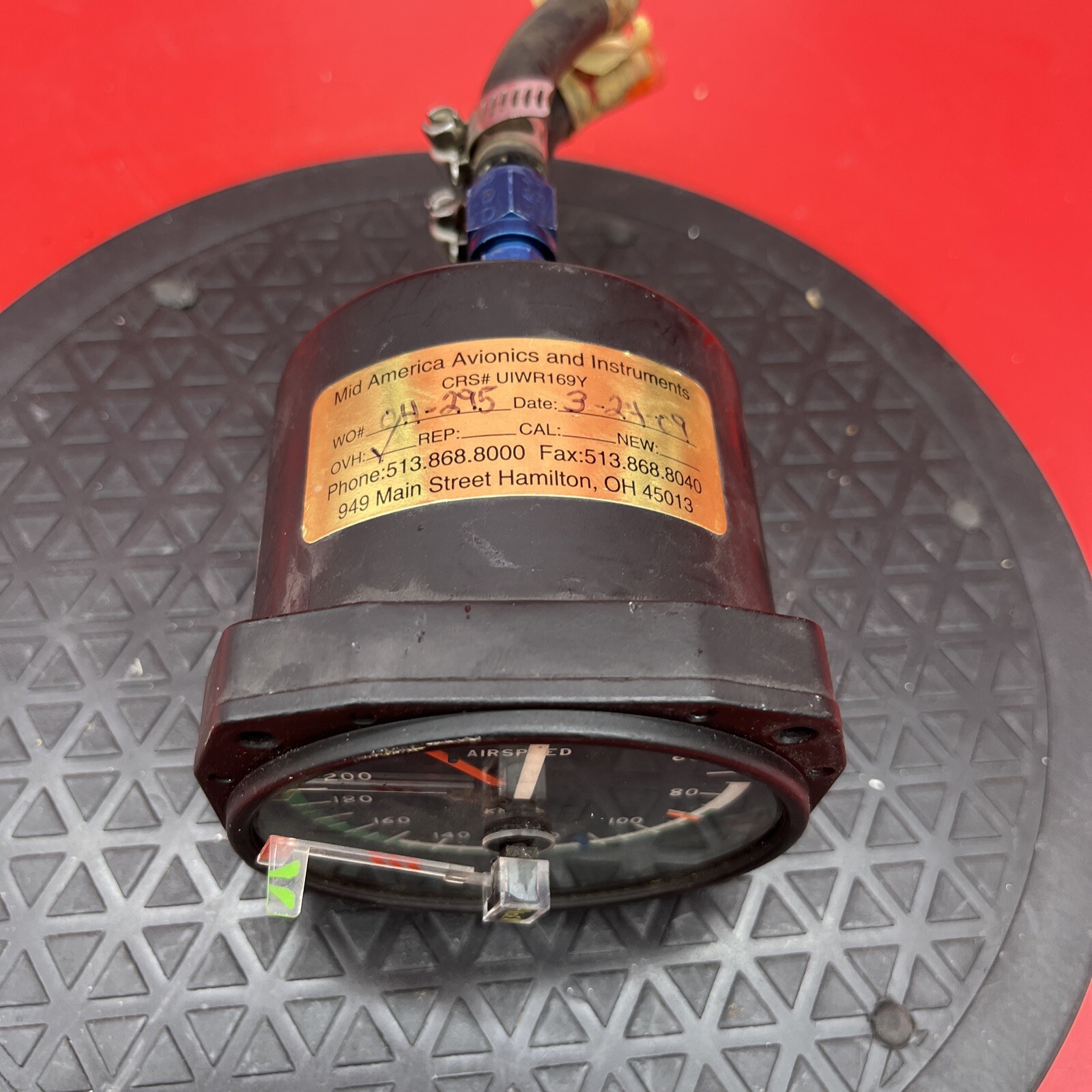 P/N: 50099-4-2 (USE: AW2829AE02) Piper PA31T / US Gauge Airspeed Indicator (C20)