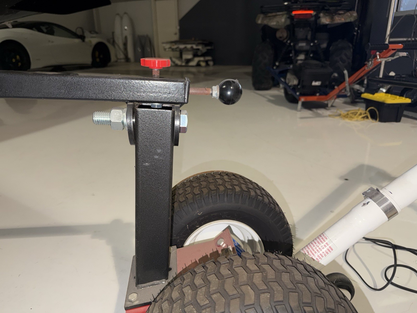 MiniMax Piper PA-28 PA-32 Aircraft Tug Tow Bar 60V DeWalt Drill Powered