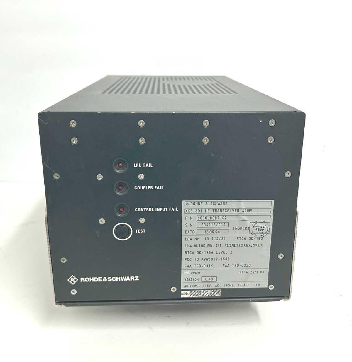 Airbus XK516D1 Aircraft HF Transceiver 6030-0007-02