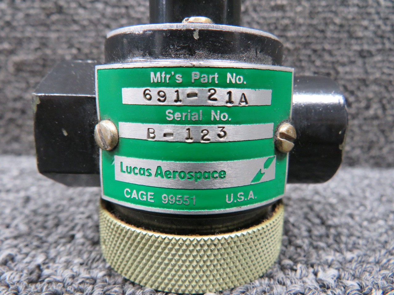 691-21A Lucas Aerospace Suction Relief Valve
