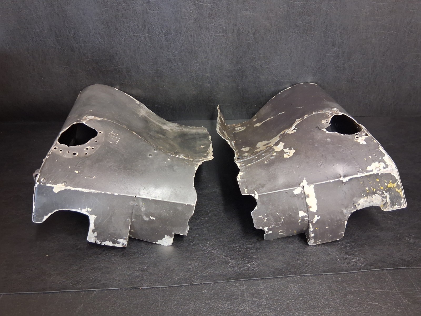 Piper J5A Engine Baffles PN: 00065-14, 00065-15 (Cracked & Patched)