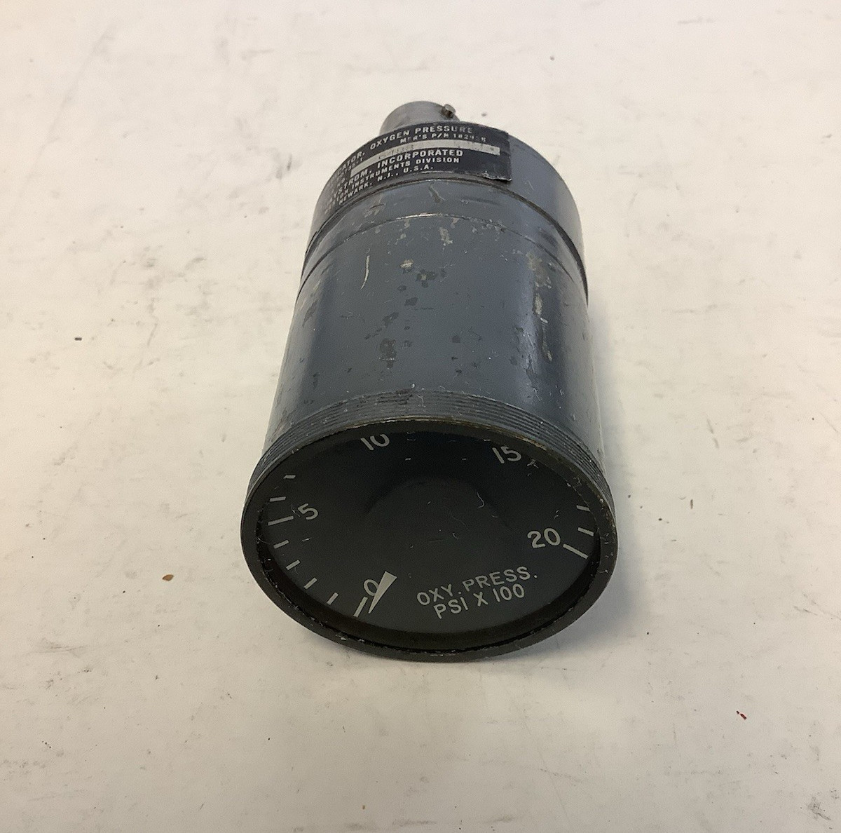 Weston Instruments BAC 10-60735-1 Oxygen Pressure Indicator Gauge P/N 182936
