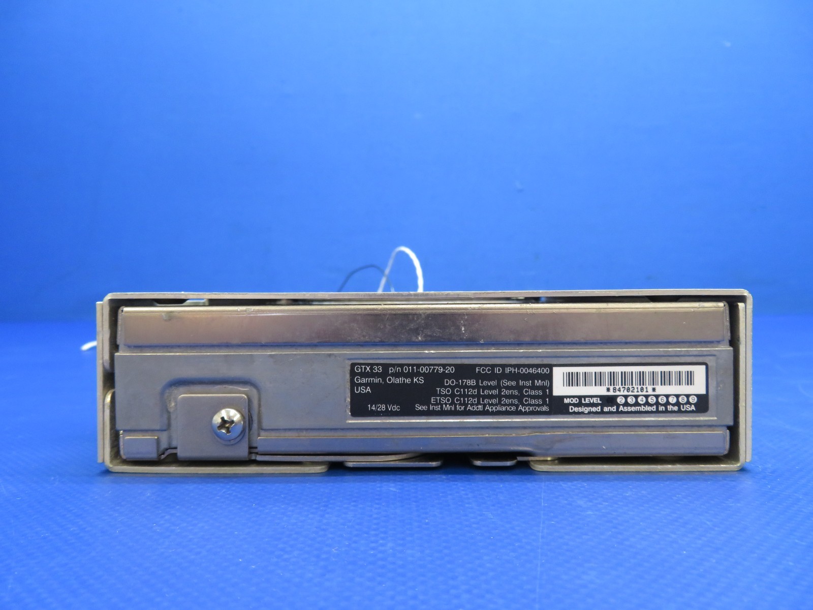 Garmin GTX33ES Transponder 14/28V w/ Rack P/N 011-00779-20 WARRANTY (1125-1710)