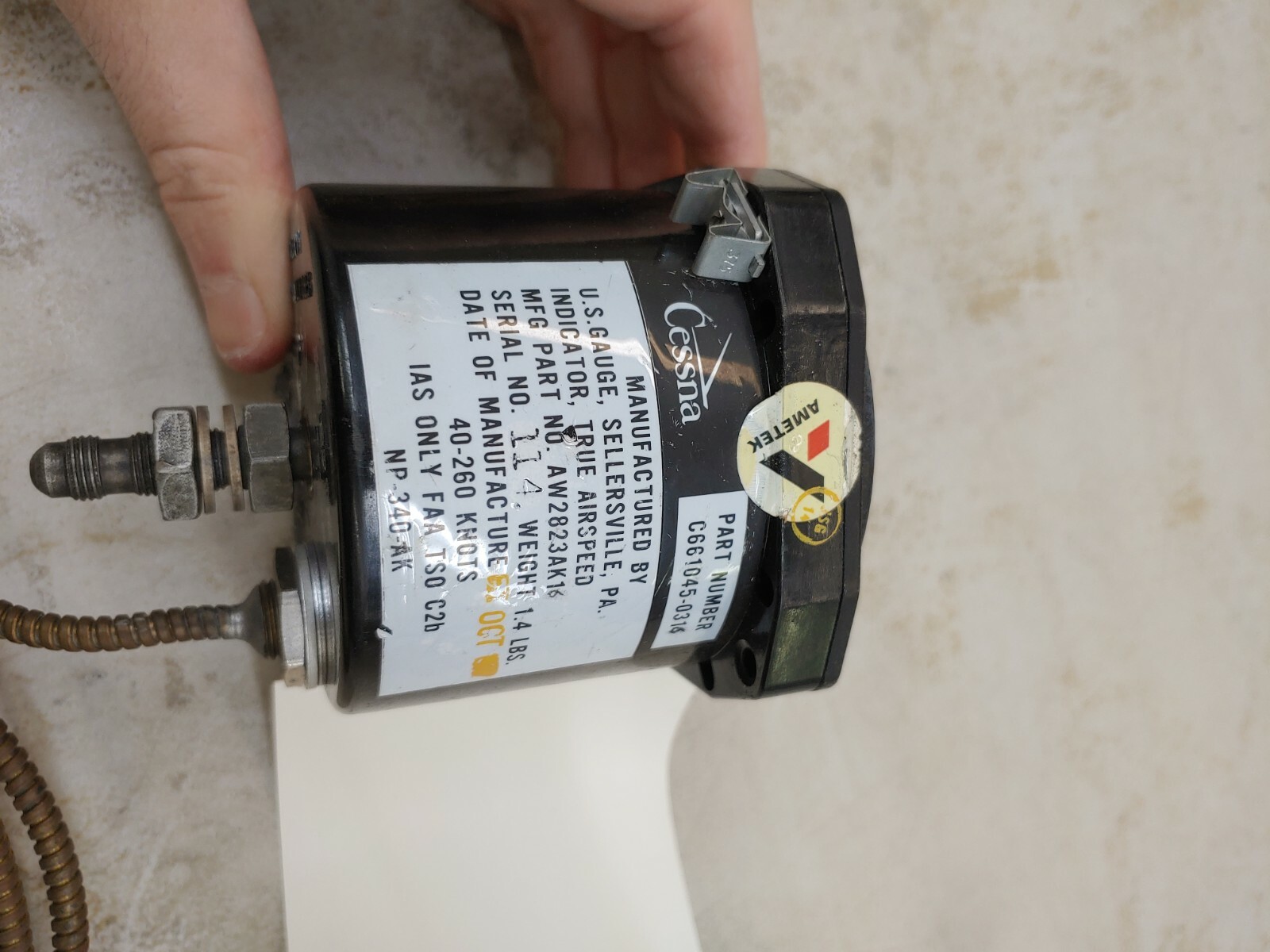 Cessna C661045-0316 AW2823AK16 U.S.Gauge With 14 Day Warranty