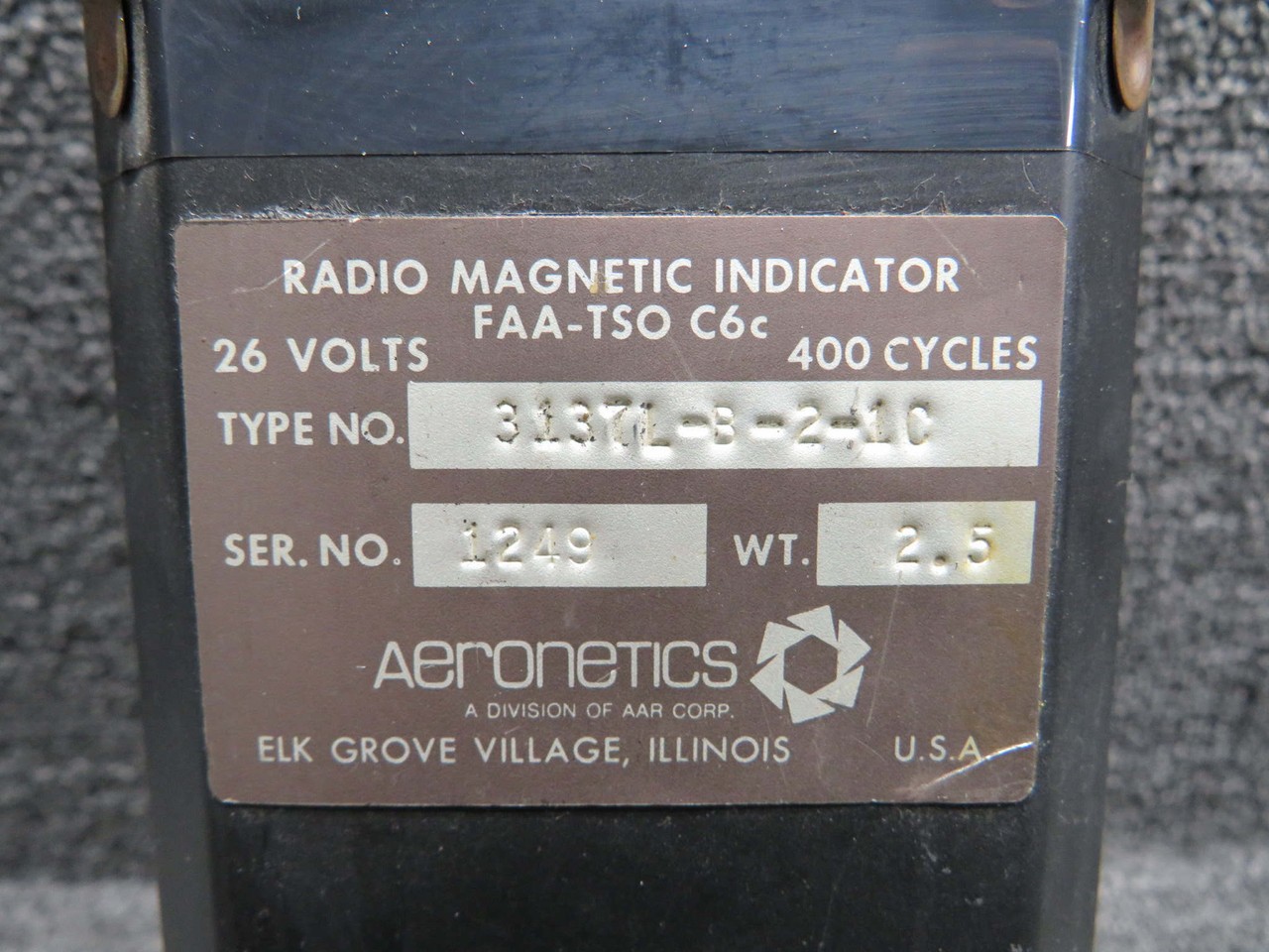 3137L-B-2-1C Aeronetics Radio Magnetic Indicator with Modifications (26V)