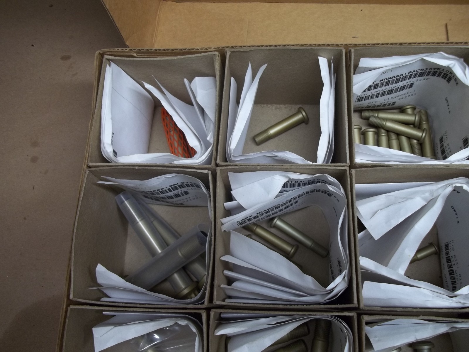 QTY 50 / SET OF MISC BOLTS / HALF PRICE AIRCRAFT HARDWARE