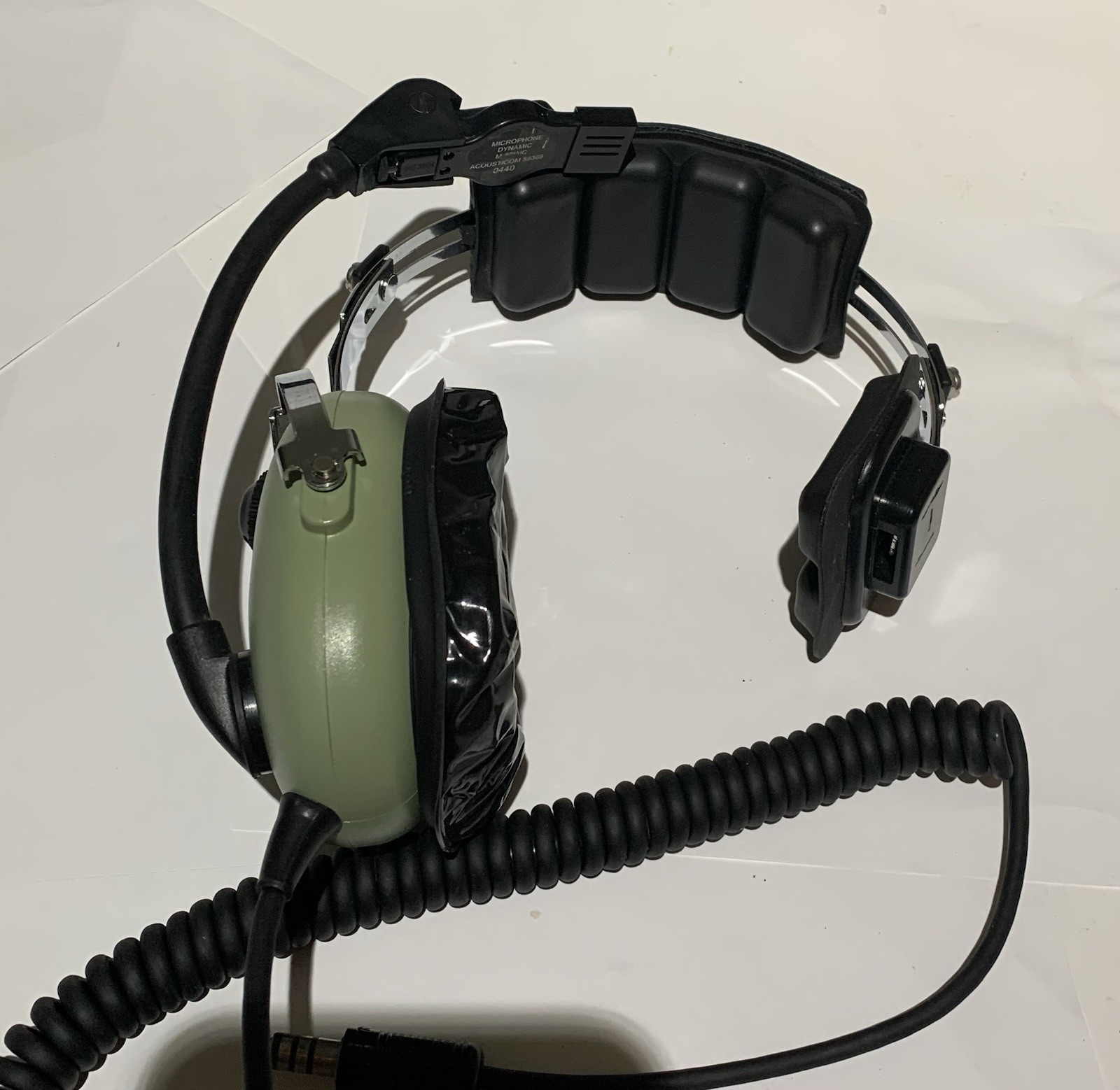 David Clark 40523G-01 Headset with Microphone, Single Ear, UNTESTED