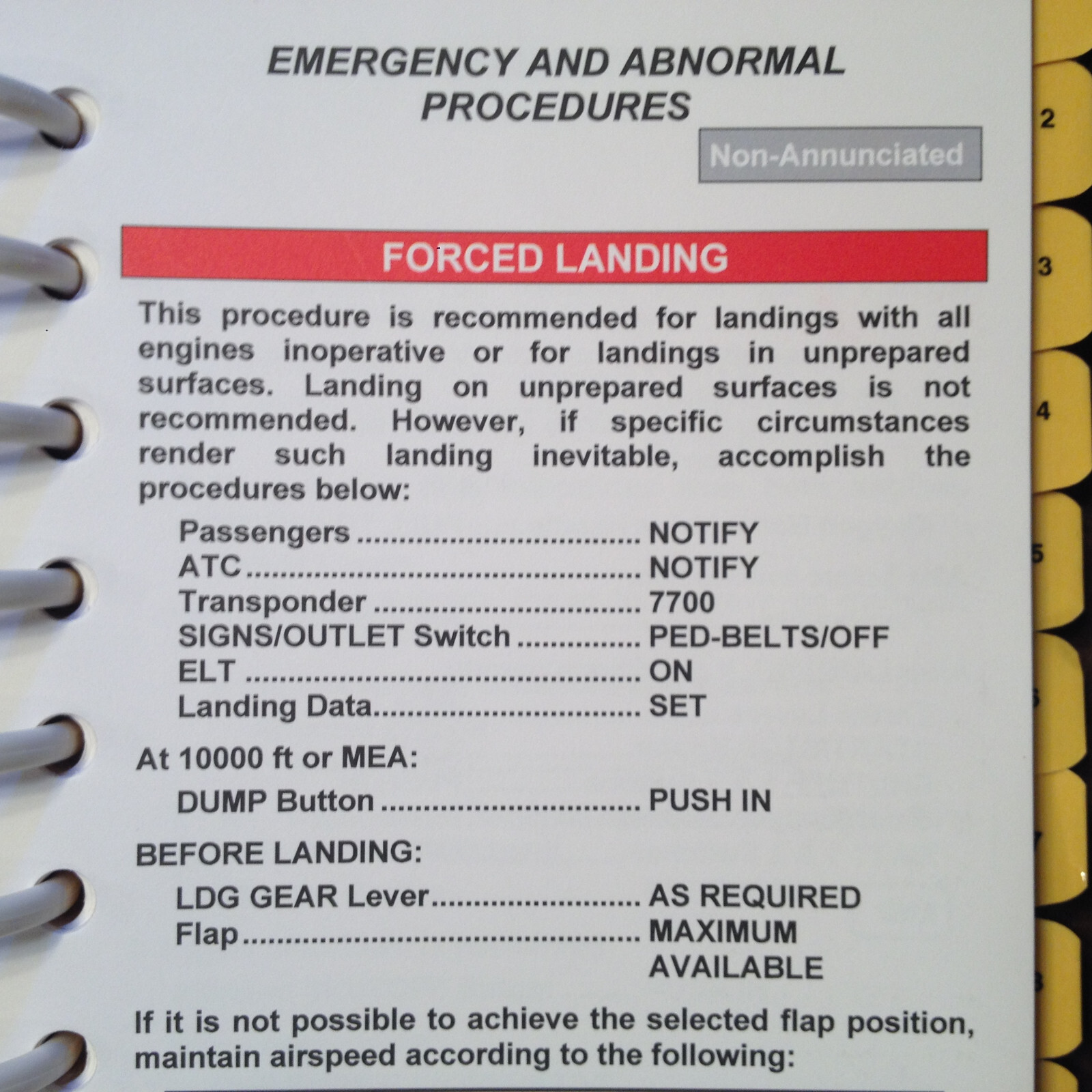 Embraer Phenom 100 QRH Quick Reference Handbook, United States.