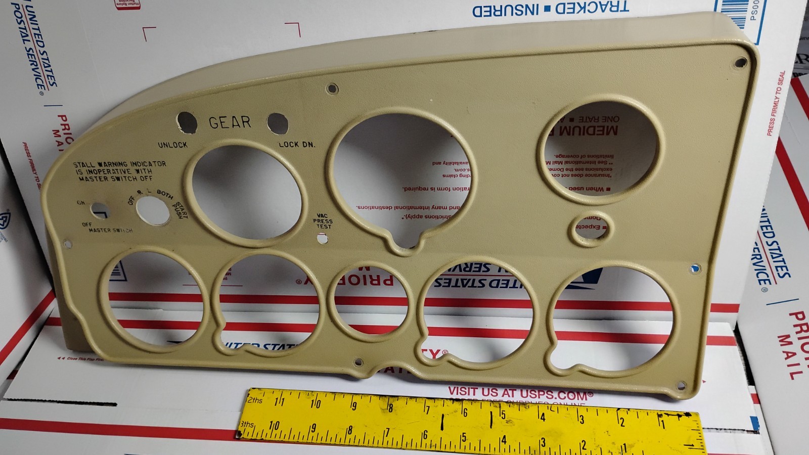 Mooney M20 Flight Instrument Panel Cover Assy P/N 820001 AIRCRAFT AVIATION USA