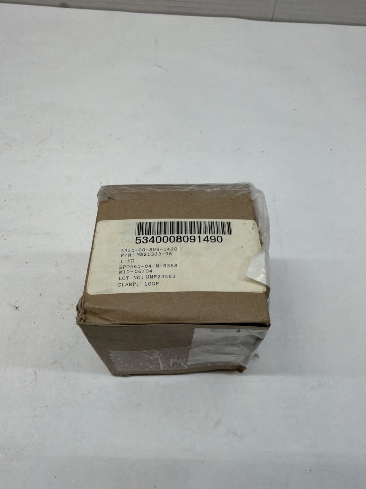 LOT OF 100 CONTINENTAL MOTORS TCM CLAMPS P/N MS21333-98 LOOP CUSHIN ST NEW