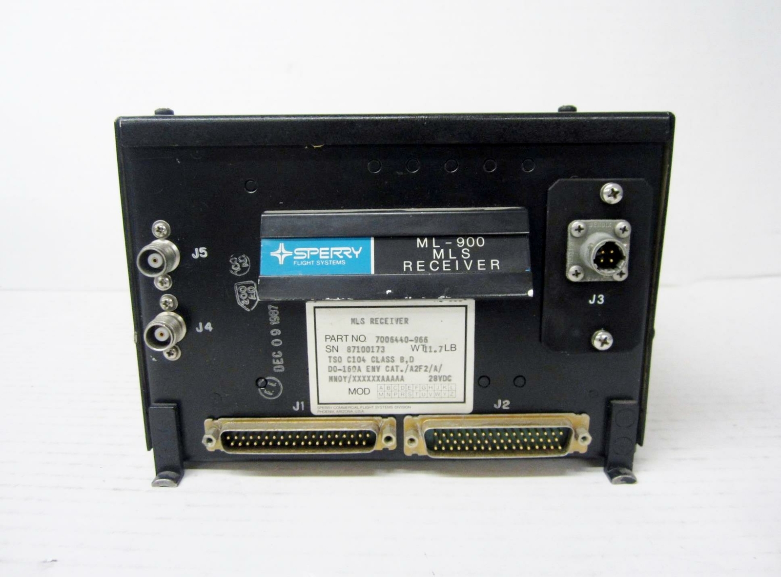 SPERRY FLIGHT SYSTEMS / HONEYWELL 7006440-966 ML-900 MLS RECEIVER