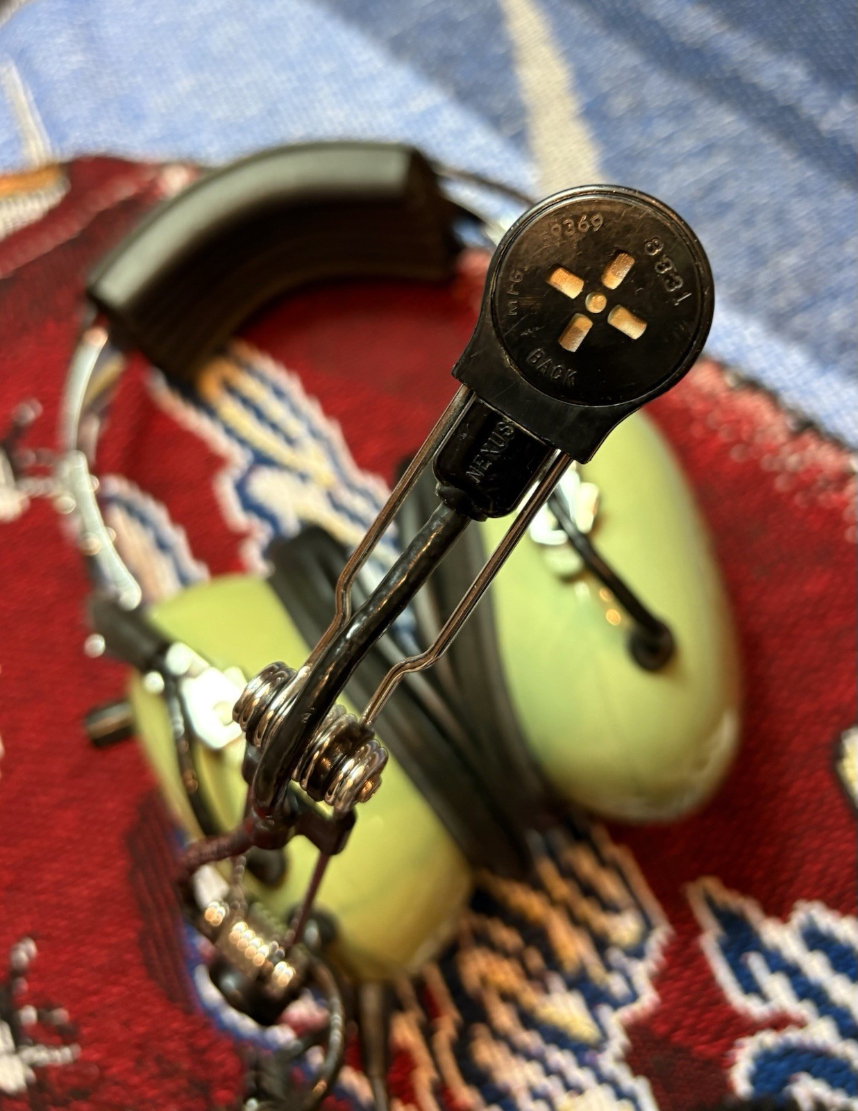 Vintage David Clark H10-56 Aviation Headset with Microphone *READ*