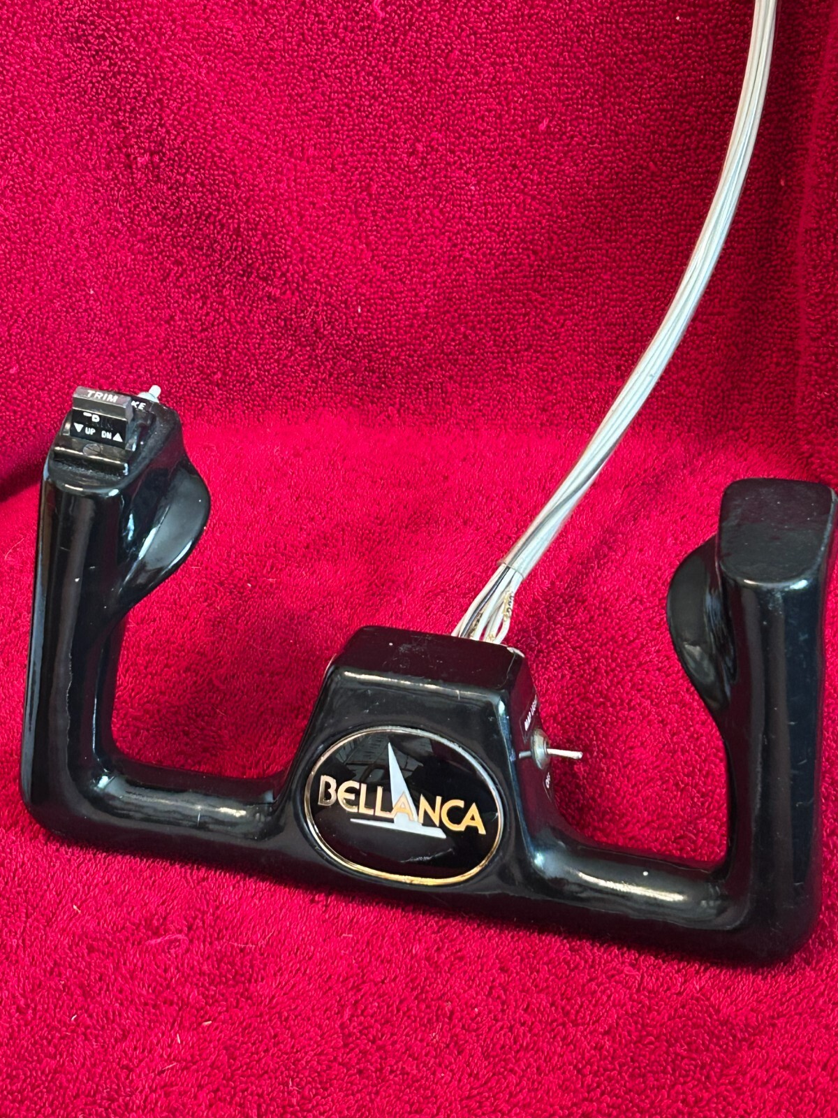 BELLANCA RAMSHORN YOKE CONTROL WHEEL WITH TRIM MIKE MAP LIGHT SWITCHES