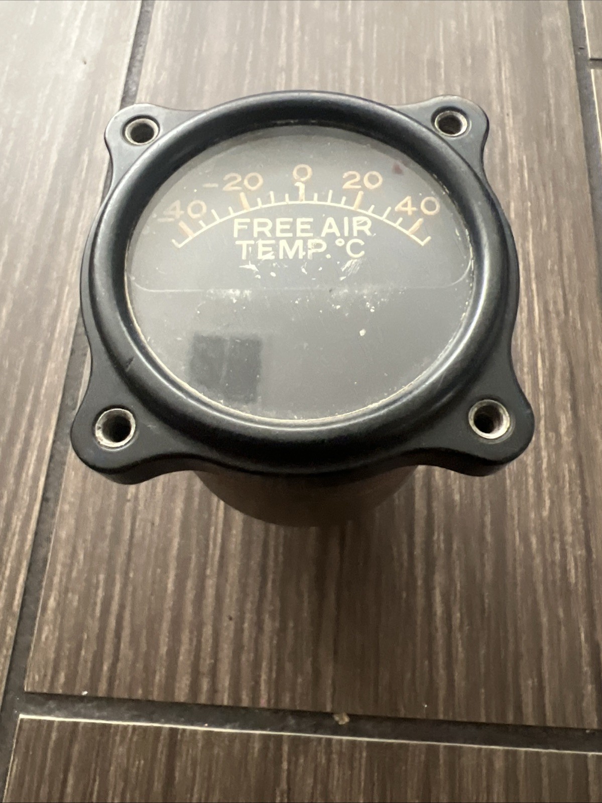 Vintage Aircraft Free Air Temp Celsius MFR Part # 102138 Weston Electric AC16691