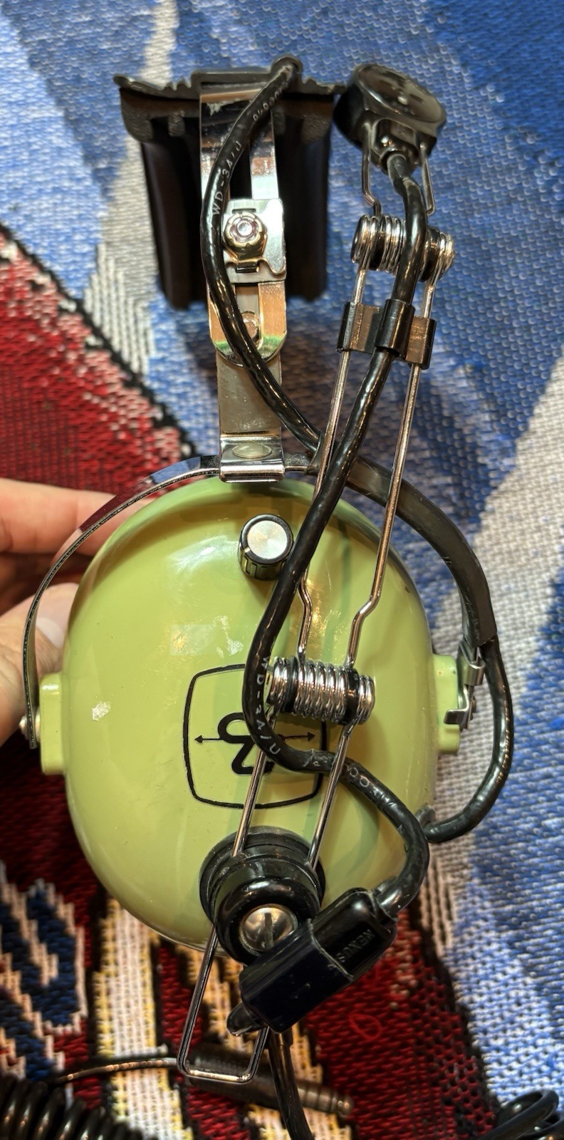 Vintage David Clark H10-56 Aviation Headset with Microphone *READ*