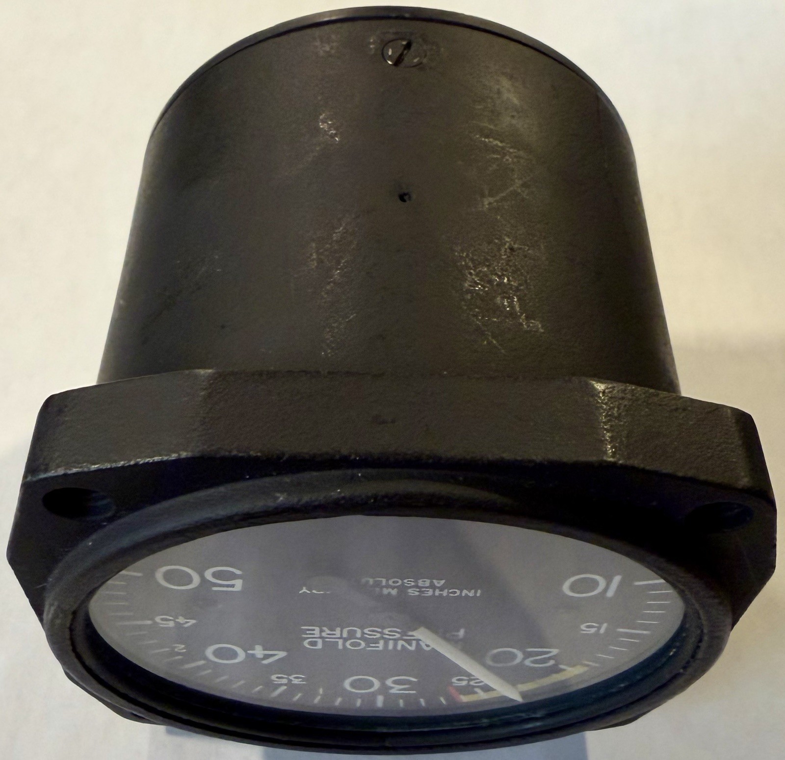 Vintage Weston Aircraft Manifold Pressure Gauge 10-50 InHg P/N 22-262-037