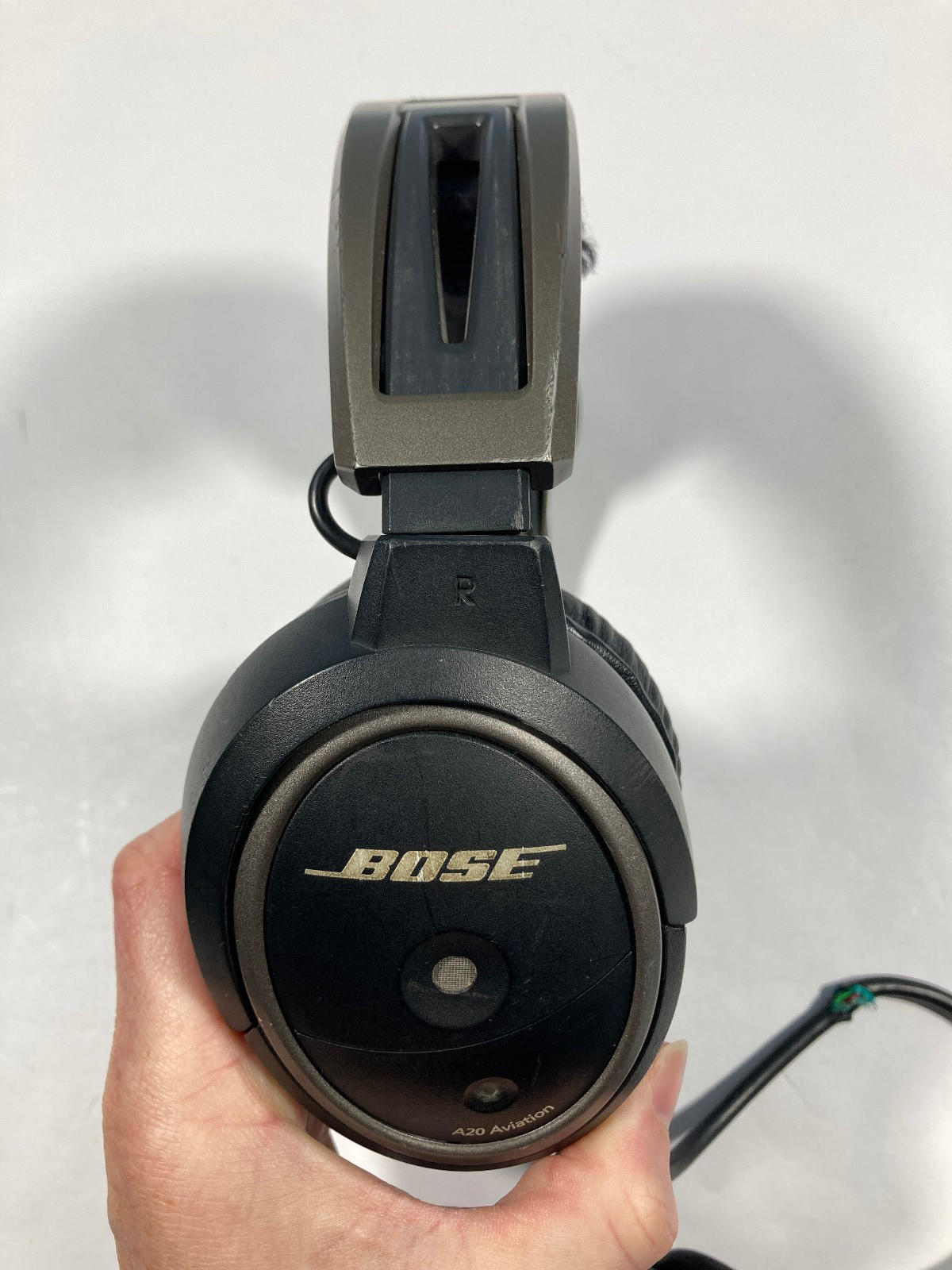 Bose A20 Aviation Headset w/Helicopter u174 Plug and Soft Case- Used Cond. READ