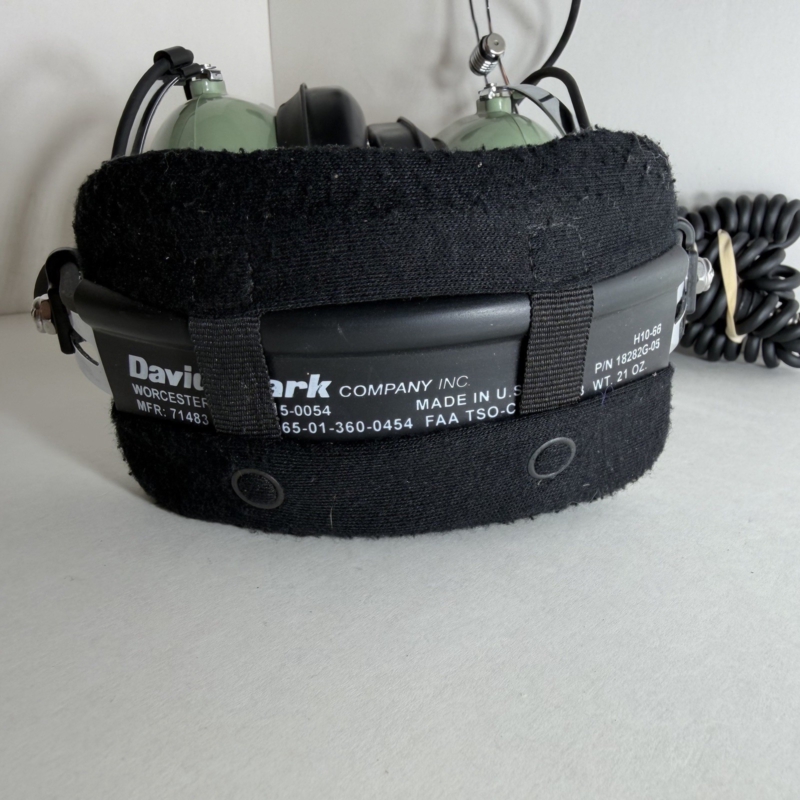 David Clark Aviation Pilot Headset Model H10-66 Excellent Tested