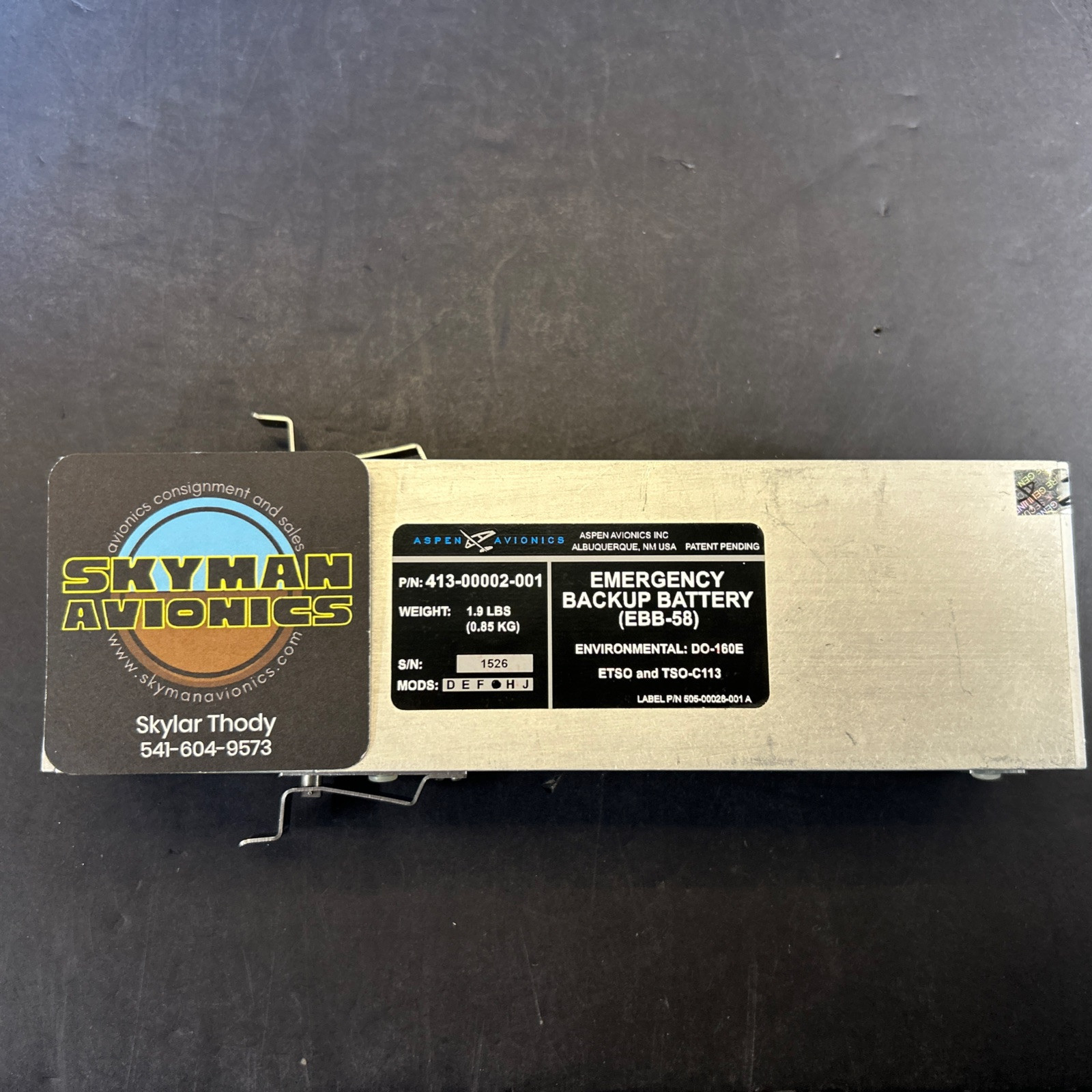 Aspen EBB-58 Emergency Backup Battery