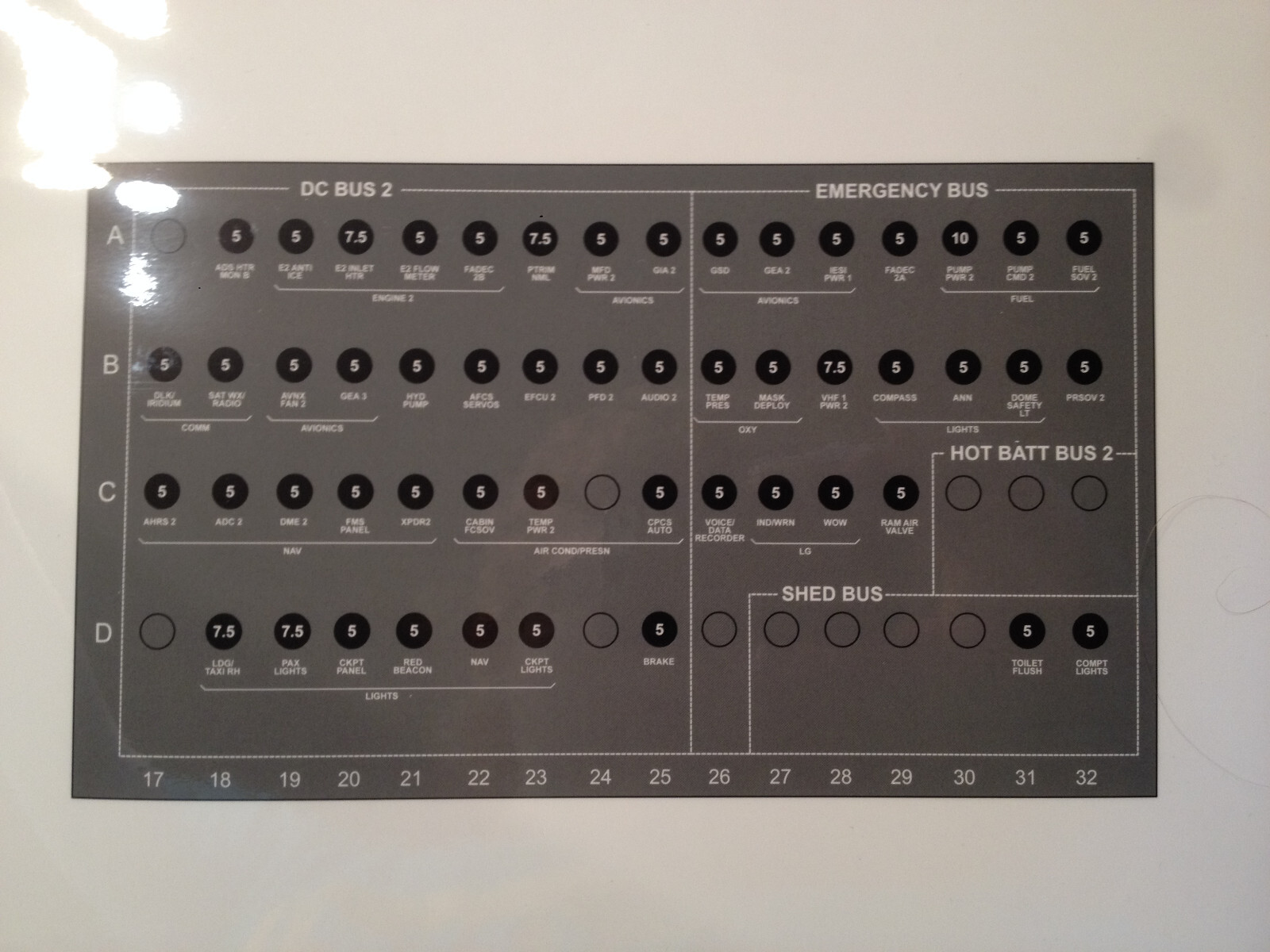 Enbraer Phenom 100 Instrument Panel Poster