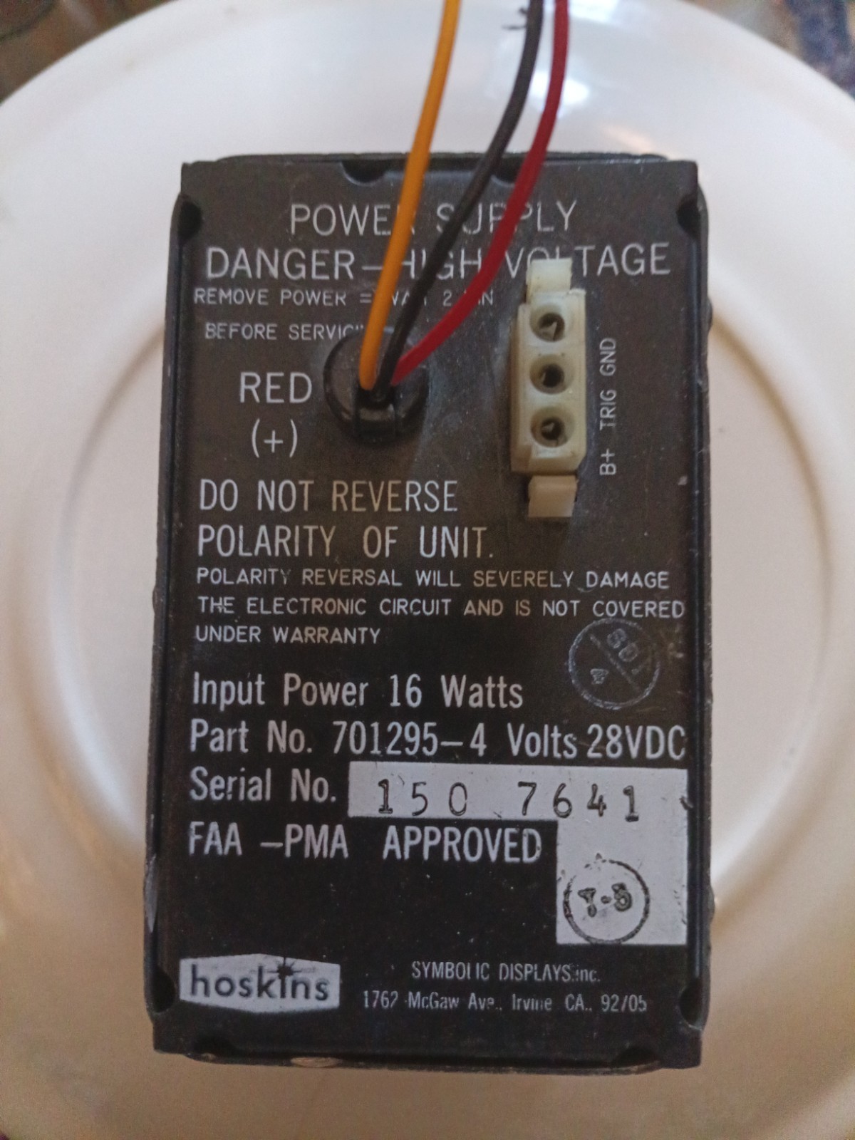 Hoskins Nav Light Power…