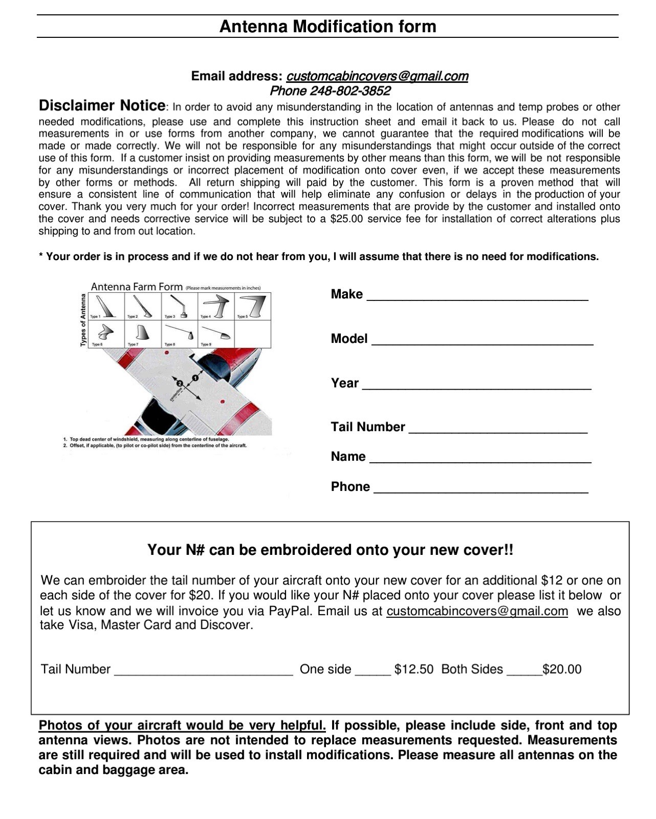 Piper PA28 150– USA Made, Affordable Aircraft Protection $150!!