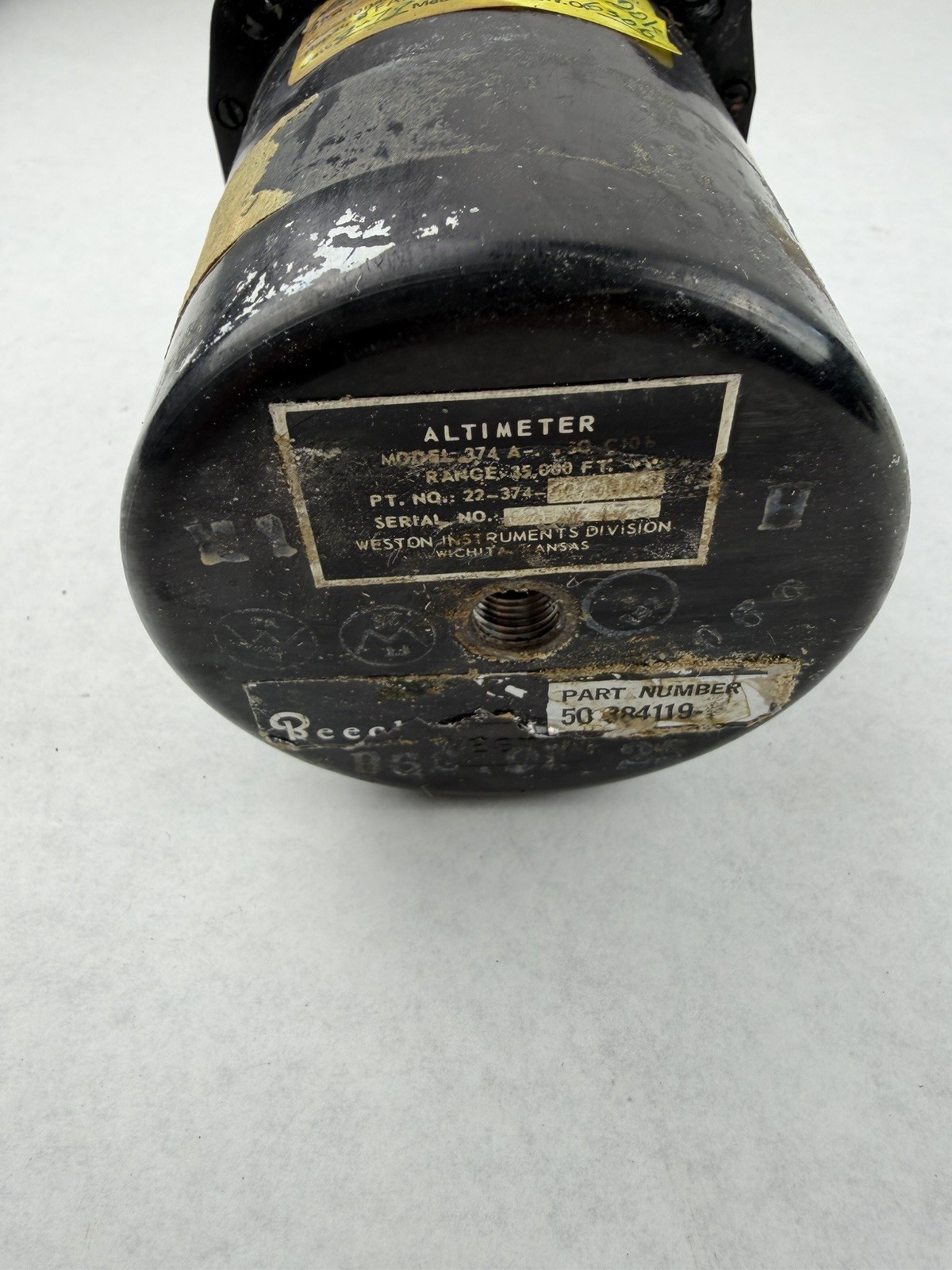 WESTON ALTIMETER MODEL 374-A Beechcraft Serviceable