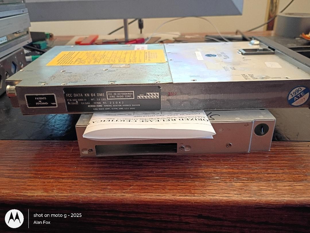 Bendix King KN 64 DME – Tested with New FAA 8130-3 Form YELLOW TAGGED
