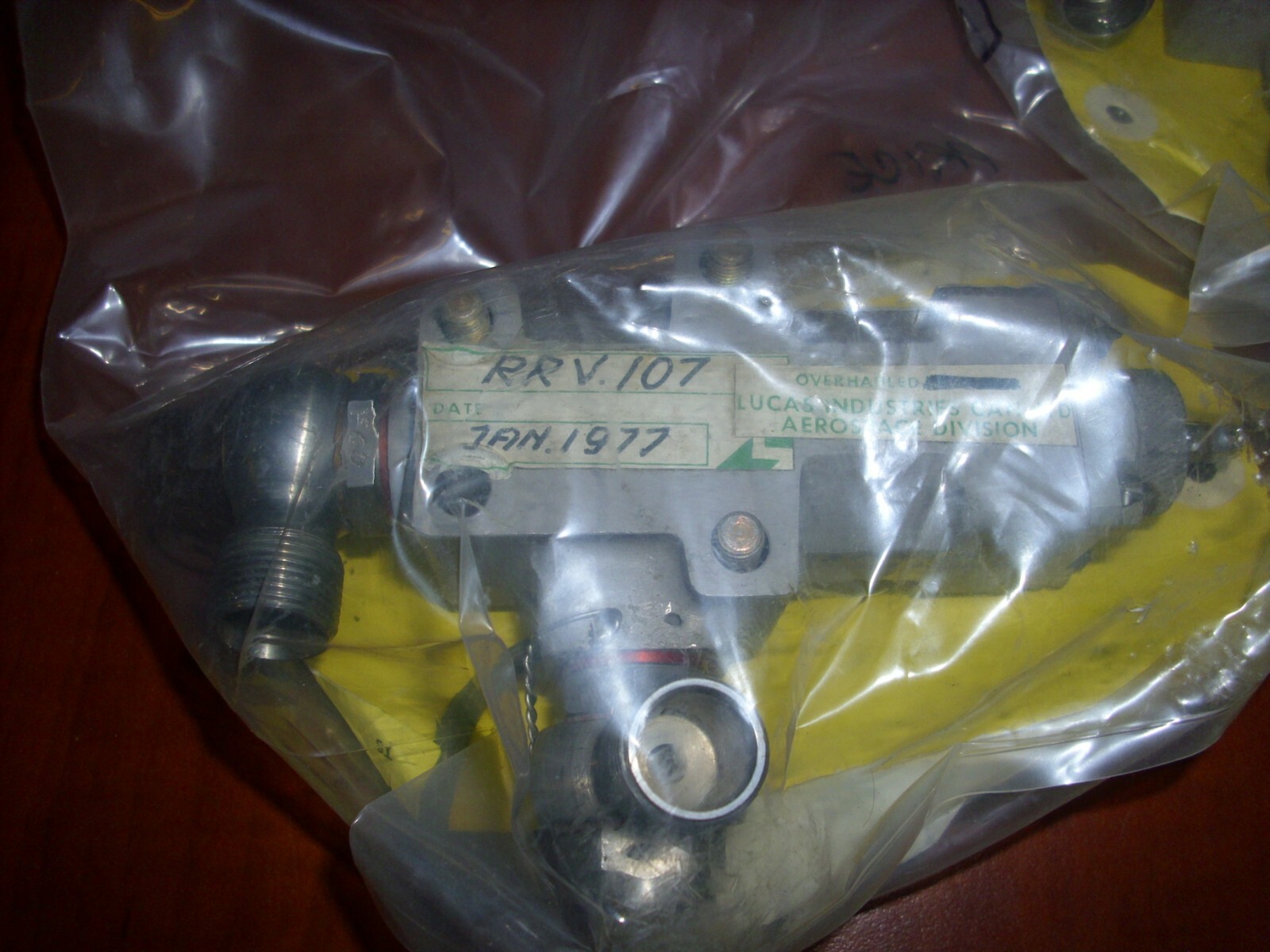 Lucas Aerospace Valve RRV107