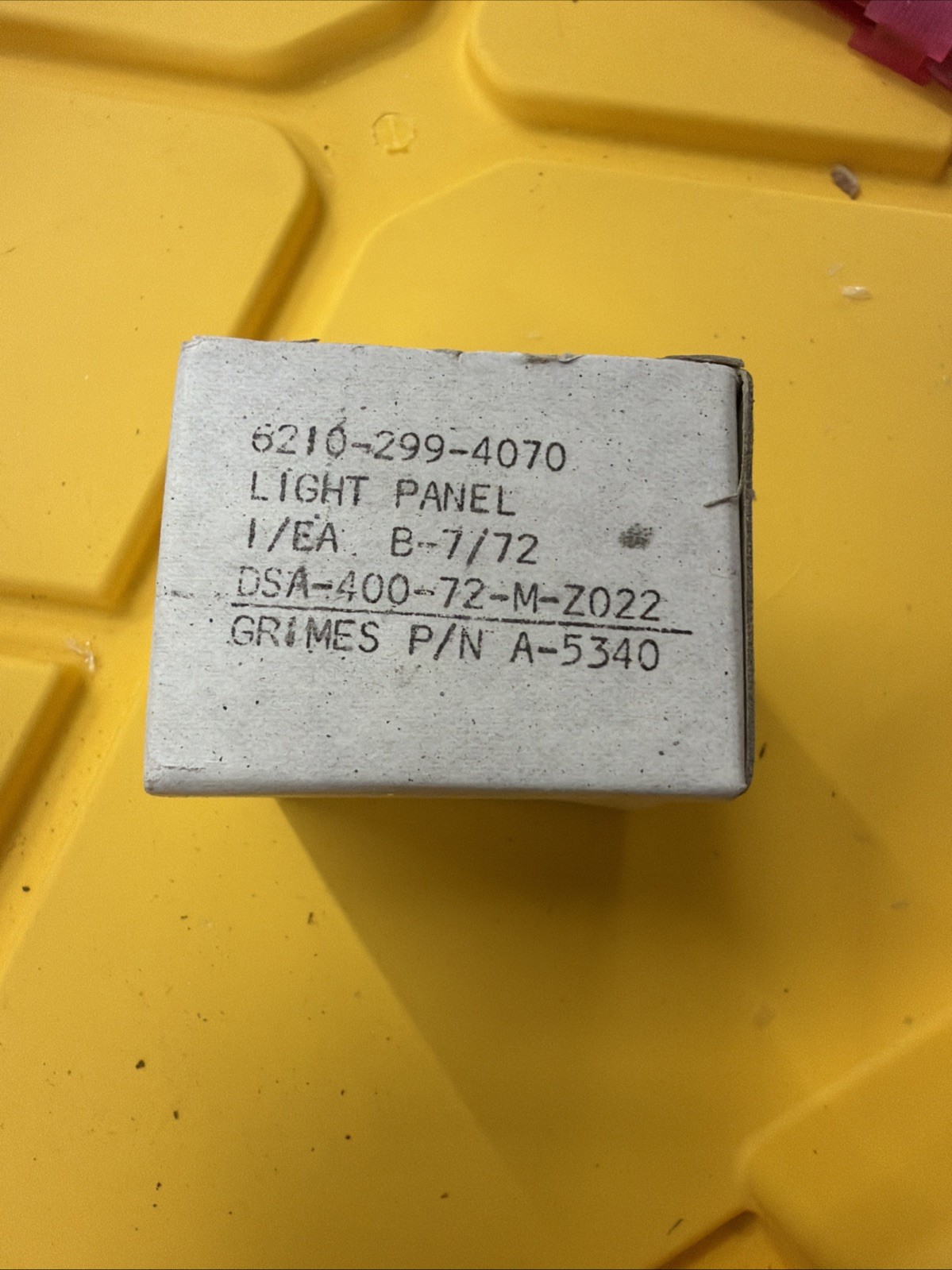 GRIMES AIRCRAFT Panel LIGHT ASSEMBLY P/N A-5340 NOS