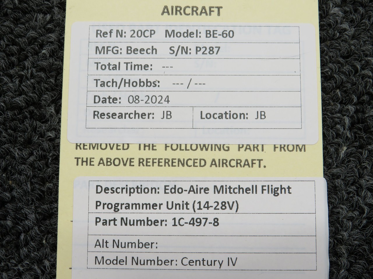 1C-497-8 Edo-Aire Mitchell Century IV Flight Programmer Unit (14-28V)