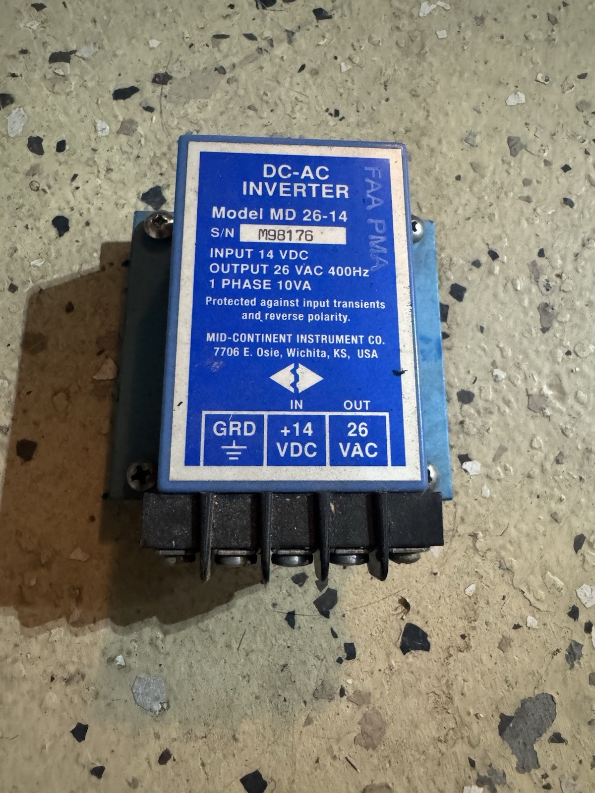 Century HSI Navigation Situation Display NSD1000 P/N 52D189 w/Gyro Slaving Amp
