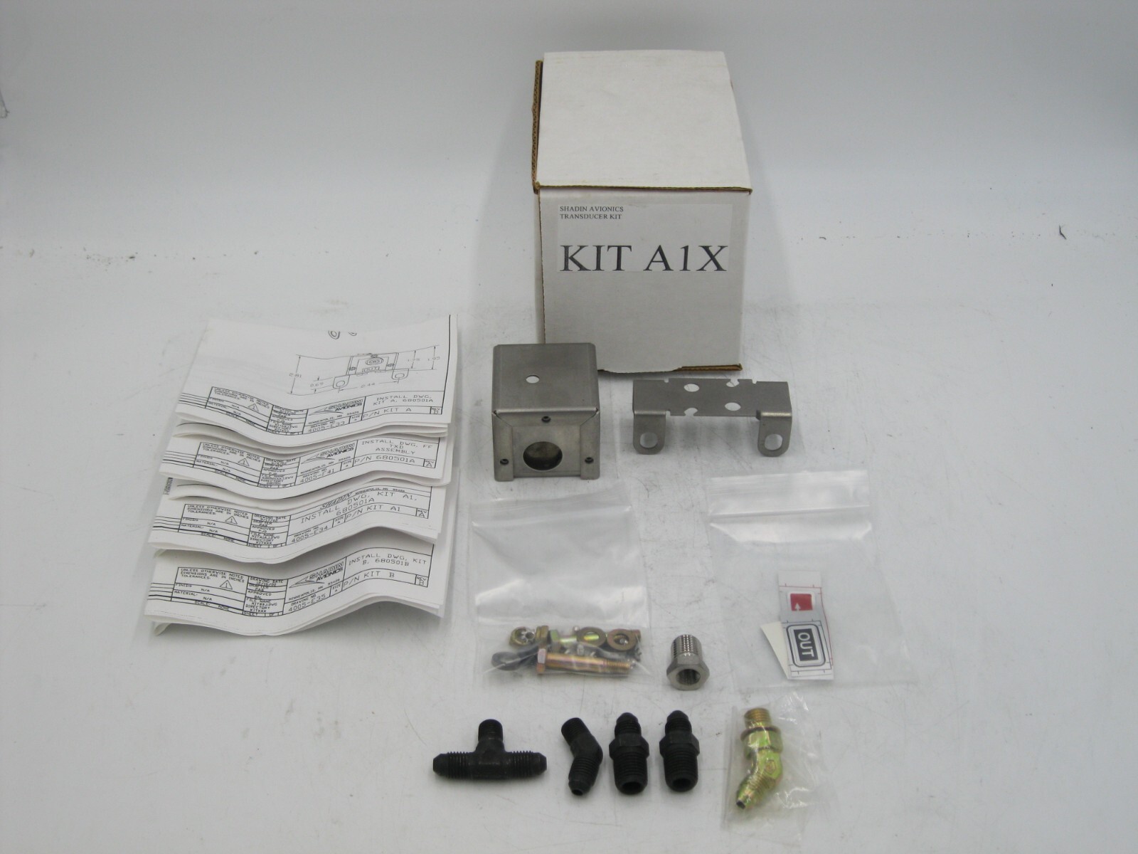 SHADIN FUEL FLOW TRANSDUCER MOUNTING KIT #2 PN: A1X