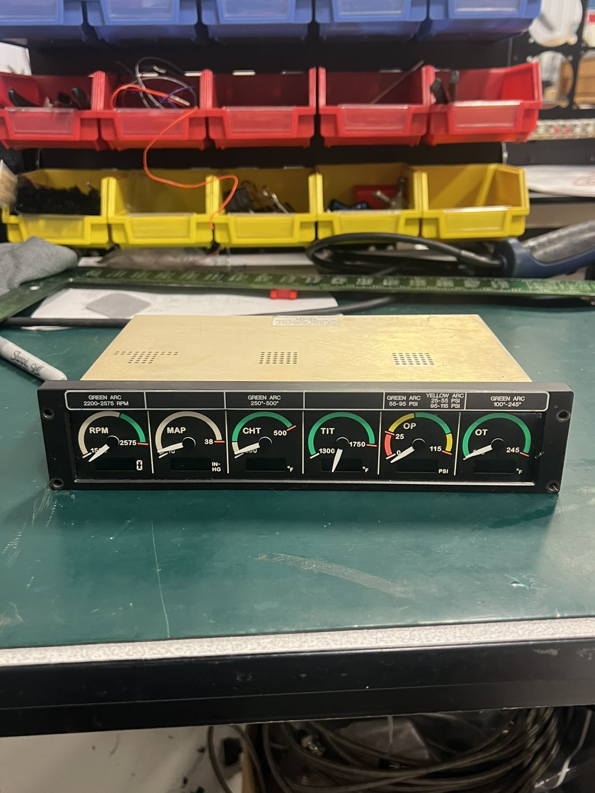 M20M Mooney Cluster Gauge A0255 Rev F Removed working – Sold As is