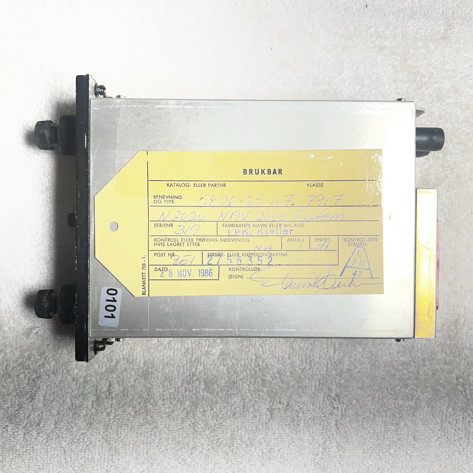 Vintage NR 2020 Becker FlugFunk Nav 2000 System 14/28 V