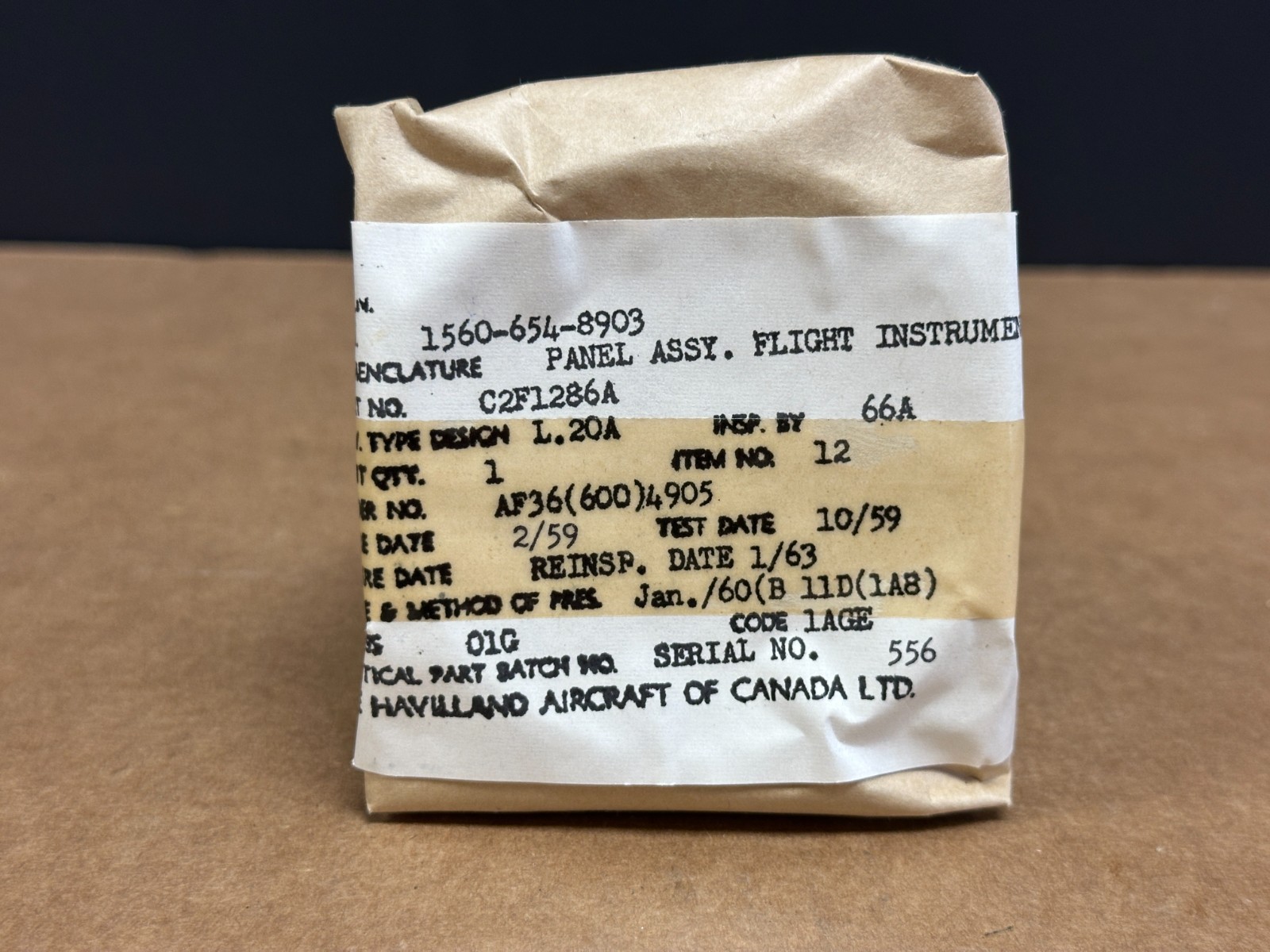 De Havilland DHC-2 Beaver Air Speed Indicator P/N AW2-3/4-16BD SA C2F1286A New