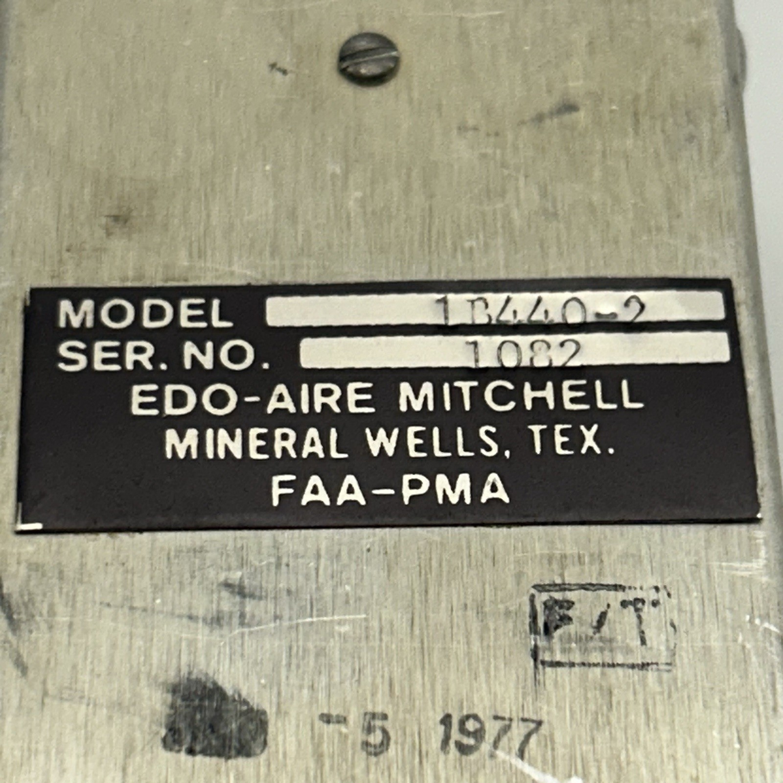 Edo-Aire Mitchell Autopilot Relay Filter 14V P/N 1B440-2 1B440 Aircraft Module