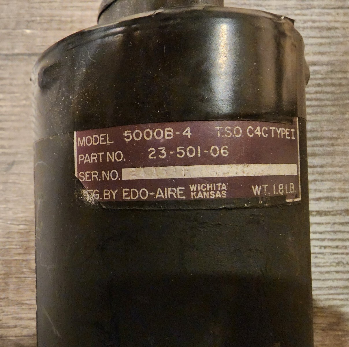 EDO-AIRE 5000B-4 “ADI” Attitude Gyro P/N: 23-501-06 W/ 60 Day Warranty