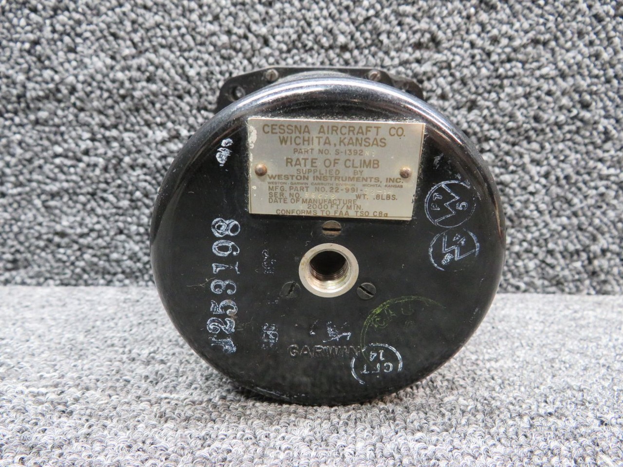 22-991-02-1A (Alt: S-1392N1) Weston Rate of Climb Indicator (Faded Face)